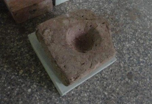 Socketed Fired Brick for Door Hinge - courtesy Government Museum, Chennai
